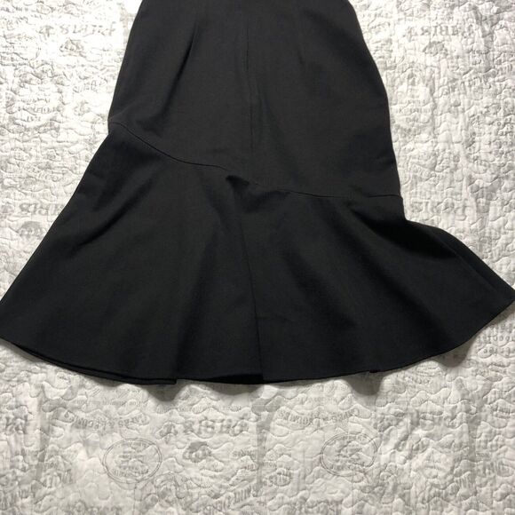 Adelyn Rae Women's Black Nicole One Shoulder Trumpet Knee Length Dress Sz S - Picture 6 of 14